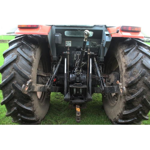 192 - MASSEY FERGUSON 4370 4WD TRACTOR WITH MX FORE END LOADER, CLUTCHLESS SHUTTLE. REGISTRATION NO. PE51 ... 