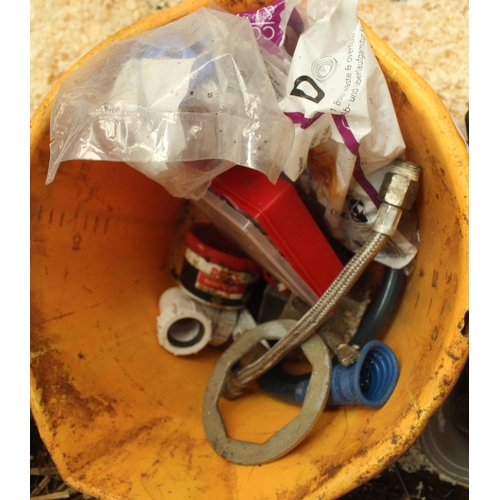 31 - BUCKET AND CONTENTS AND PLUMBERS SPARES  + VAT