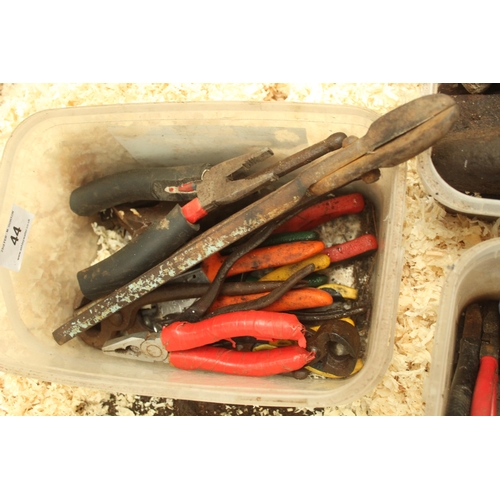 44 - WHETSTONES, PLIERS ETC.  + VAT