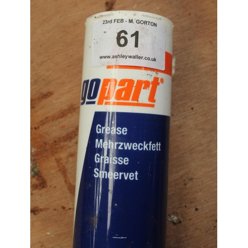 61 - 8 GREASE CARTRIDGES  + VAT