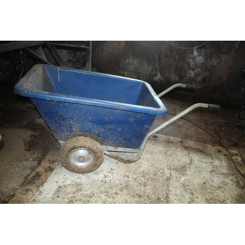 214 - 2 WHEEL CORN BARROW   + VAT