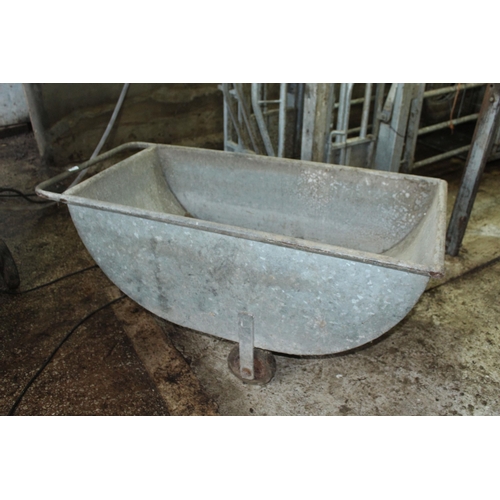 215 - 3 WHEEL G.I. CORN BARROW   + VAT