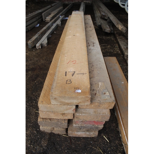 227 - 13 TIMBERS 7’11” LONG 9”x 3”. + VAT