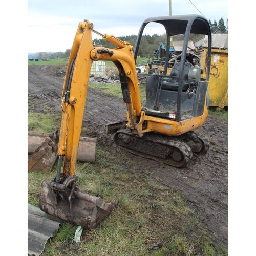 200 - 2007 JCB 1.4T EXCAVATOR WITH 3 BUCKETS SERIAL NO. JCB 09014H71283352 PRODUCT NO. 1283352  COMPLETE E... 