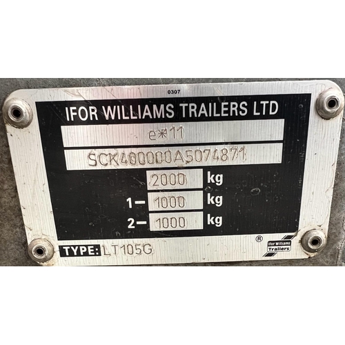 239 - IFOR WILLIAMS FLAT TRAILER  + VAT