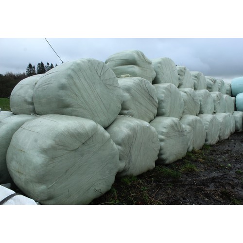 252 - 35  ROUND BALES OF 2023 1st CUT HAYLAGE SOLD PER BALE NO VAT