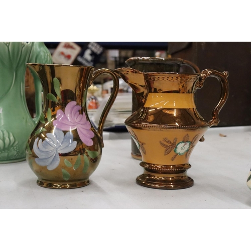 198 - A QUANTITY OF VINTAGE CERAMICS TO INCLUDE COPELAND SPODE 'LEAPING THE BROOCK' SAUCE BOAT AND SAUCER,... 