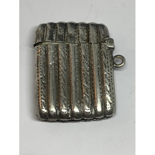 96 - A HALLMARKED BIRMINGHAM SILVER VESTA CASE