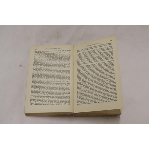 326 - A 1930 COPY OF WISDEN'S CRICKETER'S ALMANACK.  THIS COPY IS IN VERY USED CONDITION AND IS MISSING A ... 