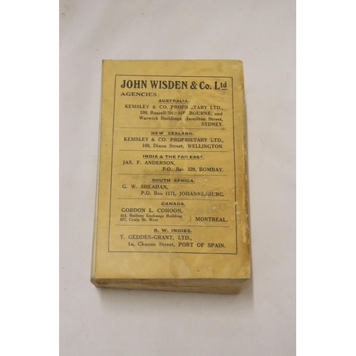 327 - A 1931 COPY OF WISDEN'S CRICKETER'S ALMANACK.  THIS COPY IS IN GOOD USED CONDITION, MISSING A SMALL ... 