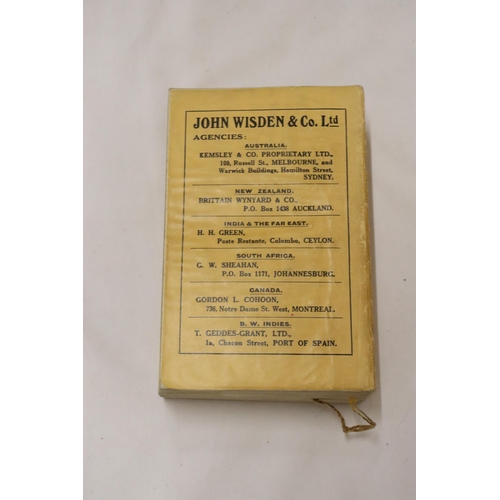 329 - A 1933 COPY OF WISDEN'S CRICKETER'S ALMANACK.  THIS COPY IS IN USED CONDITION, THE SPINE IS INTACT A... 