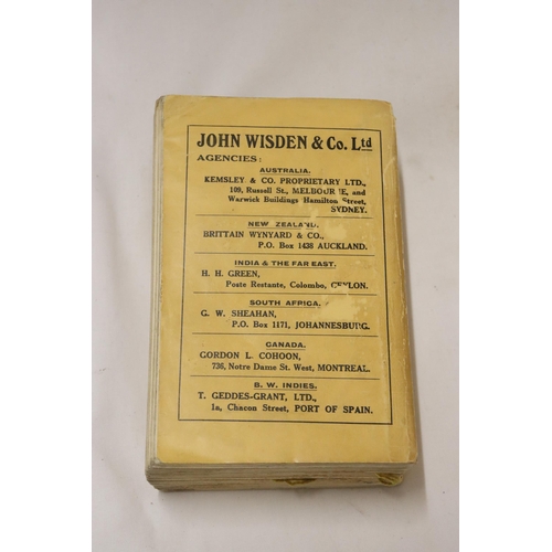 330 - A 1934 COPY OF WISDEN'S CRICKETER'S ALMANACK.  THIS COPY IS IN USED CONDITION, THE SPINE IS INTACT A... 