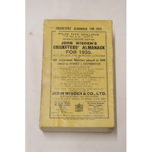 331 - A 1933 COPY OF WISDEN'S CRICKETER'S ALMANACK.  THIS COPY IS IN USED CONDITION, THE SPINE IS INTACT A... 