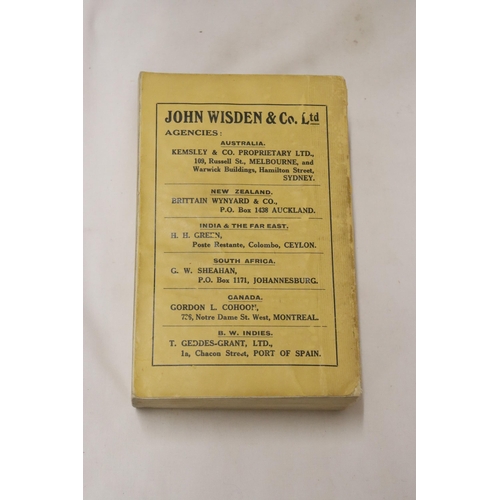 331 - A 1933 COPY OF WISDEN'S CRICKETER'S ALMANACK.  THIS COPY IS IN USED CONDITION, THE SPINE IS INTACT A... 