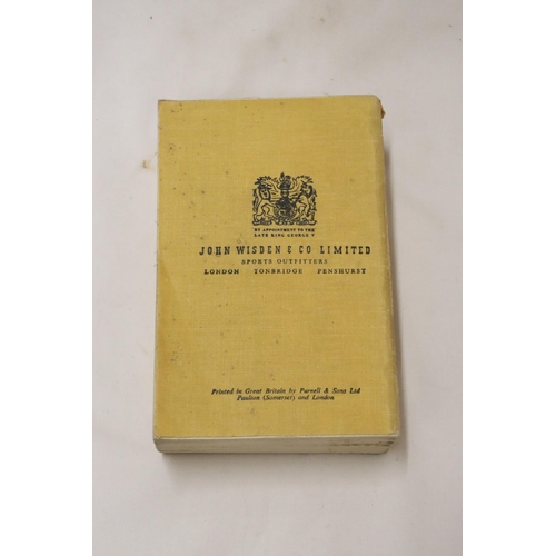 335 - A 1939 COPY OF WISDEN'S CRICKETER'S ALMANACK.  THIS COPY IS IN USED CONDITION, THE SPINE IS INTACT. ... 