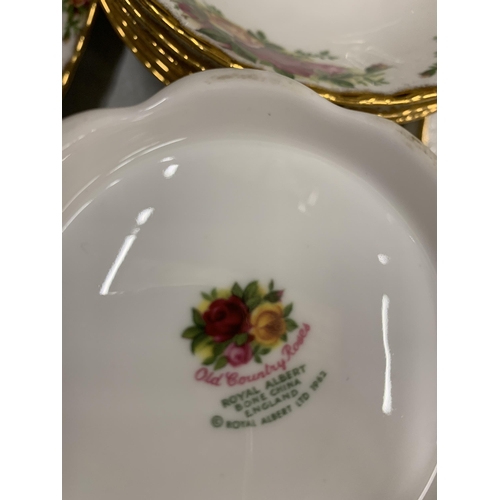 15 - A VERY LARGE COLLECTION OF ROYAL ALBERT OLD COUNTRY ROSES TO INCLUDE TRIOS, JUGS, SUGAR BOWLS, COFFE... 