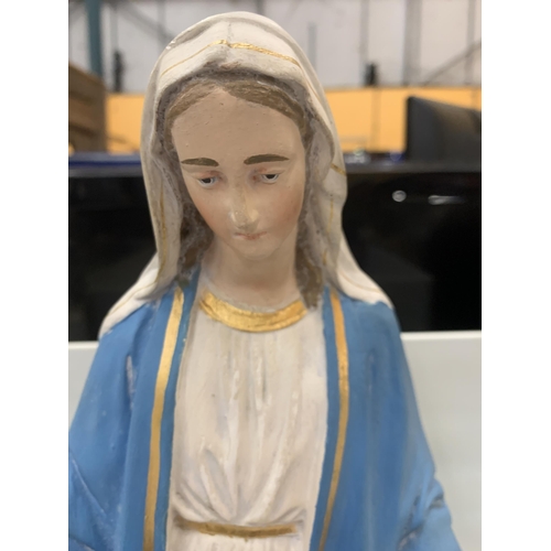 84 - A LARGE FIGURE OF THE VIRGIN MARY 52CM TALL