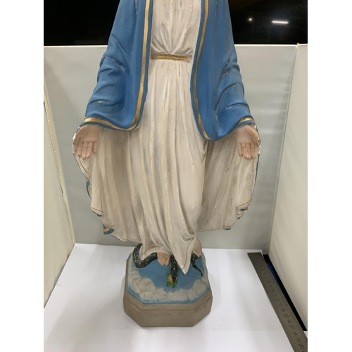 84 - A LARGE FIGURE OF THE VIRGIN MARY 52CM TALL