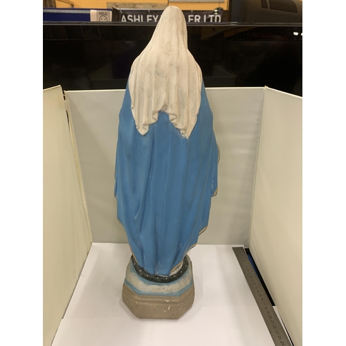 84 - A LARGE FIGURE OF THE VIRGIN MARY 52CM TALL