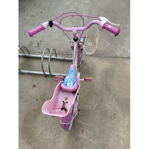 1905 - A GIRLS BIKE WITH PRINCESS DESIGN