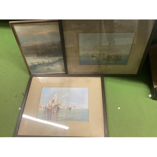 1101 - THREE FRAMED PRINTS TO INCLUDE A JOSEPH FARQUHARSON