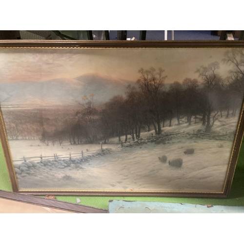 1101 - THREE FRAMED PRINTS TO INCLUDE A JOSEPH FARQUHARSON