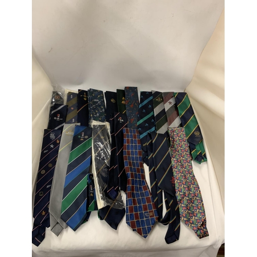 A COLLECTION OF CRICKET INTERNATIONAL AND BENEFIT TIES, MOSTLY VINTAGE ...