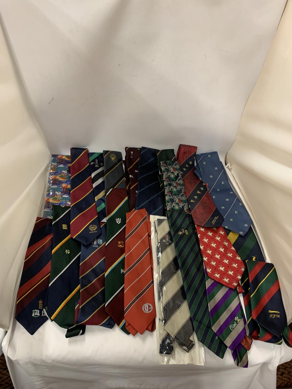 A COLLECTION OF CRICKET INTERNATIONAL AND BENEFIT TIES, MOSTLY VINTAGE ...