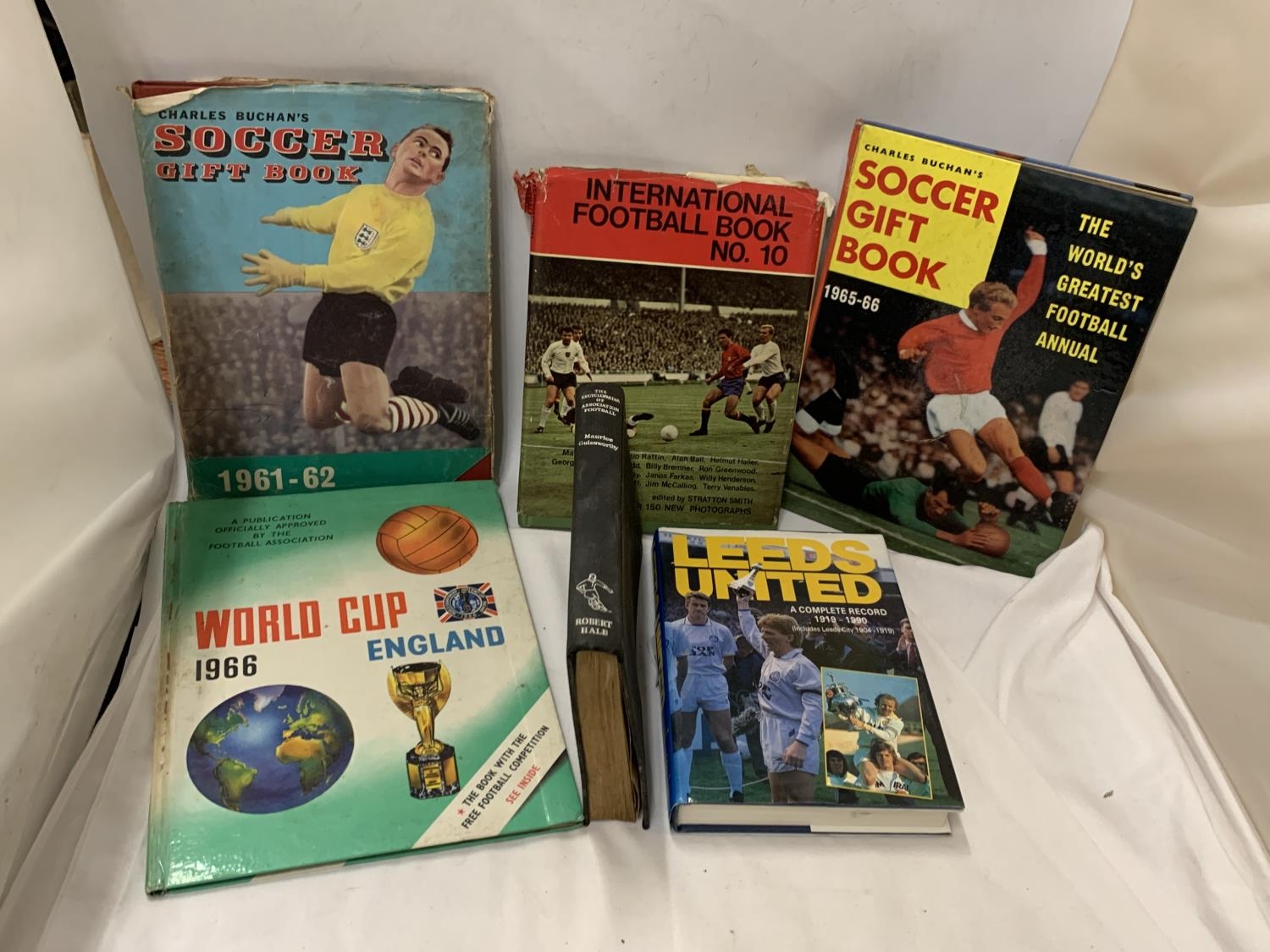 A 1966 WORLD CUP BOOK PLUS OTHER VINTAGE FOOTBALL BOOKS