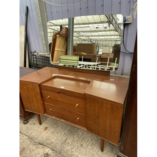 3201 - A RETRO TEAK WRIGHTON DRESSING TABLE - 47 INCH WIDE