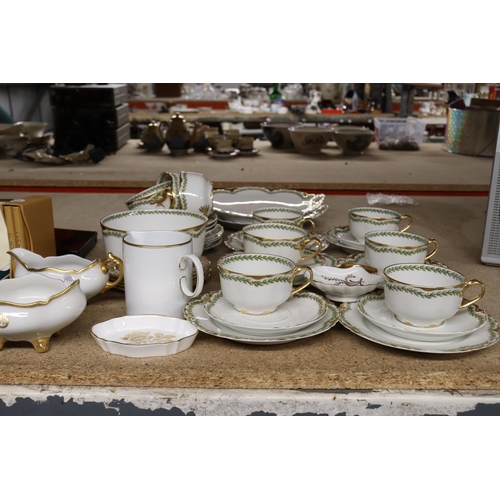 1255 - A VINTAGE CHINA HAVILAND & CO., LIMOGES, H G STEPHENSON, MANCHESTER, TEASET TO INCLUDE CAKE PLATES, ... 