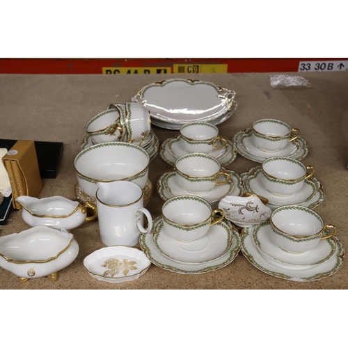 1255 - A VINTAGE CHINA HAVILAND & CO., LIMOGES, H G STEPHENSON, MANCHESTER, TEASET TO INCLUDE CAKE PLATES, ... 