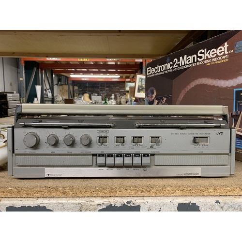 1254A - A VINTAGE JVS GHETTO BLASTER WITH LEAD