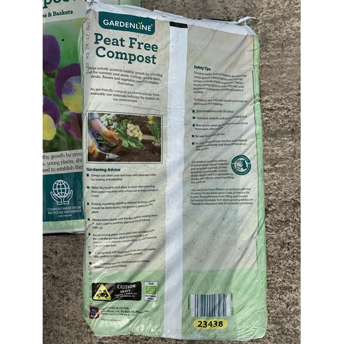 179 - FIVE BAGS OF PEAT FREE COMPOST NO VAT TO BE SOLD FOR THE FIVE