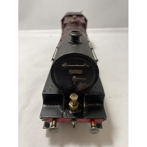 306 - A SCRATCH BUILT LIVE STEAM 30 MM GAUGE 4-6-0 MODEL RAILWAY LOCOMOTIVE 