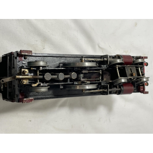 308 - A SCRATCH BUILT LIVE STEAM 30 MM GAUGE 4-2-2 MODEL RAILWAY LOCOMOTIVE NUMBER 137 IN MAROON AND BLACK... 