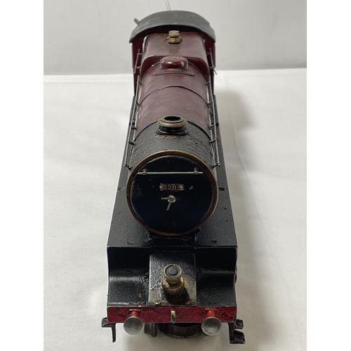 314 - A SCRATCH BUILT LIVE STEAM 30 MM GAUGE 4-6-2 MODEL RAILWAY LOCOMOTIVE NUMBER 6201 IN MAROON AND BLAC... 