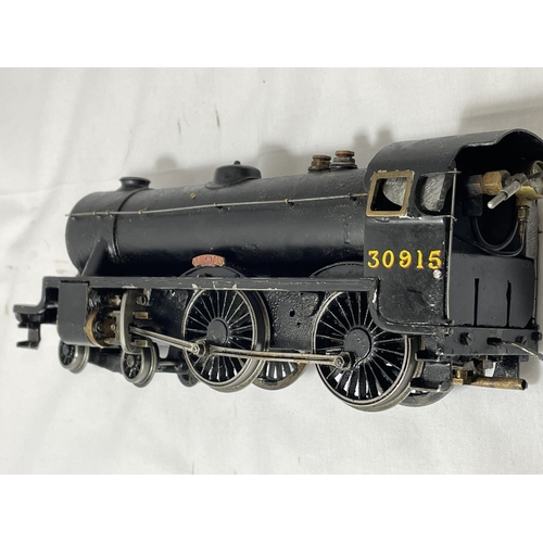 316 - A SCRATCH BUILT LIVE STEAM 30 MM GAUGE 4-4-0 MODEL RAILWAY LOCOMOTIVE 