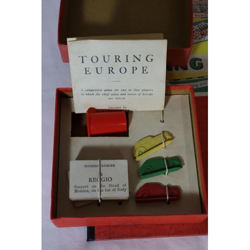 349 - A TOURINE EUROPE GAMEBOARD AND CARS