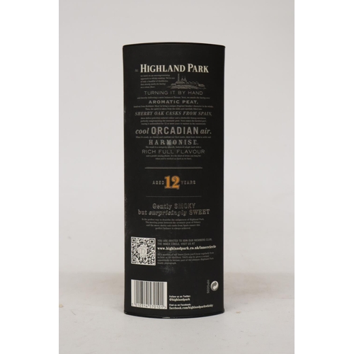 311 - A BOTTLE OF HIGHLAND PARK 12 YEAR OLD WHISKY, BOXED