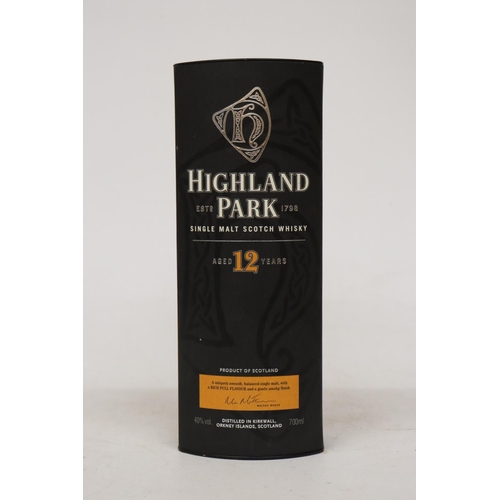 311 - A BOTTLE OF HIGHLAND PARK 12 YEAR OLD WHISKY, BOXED