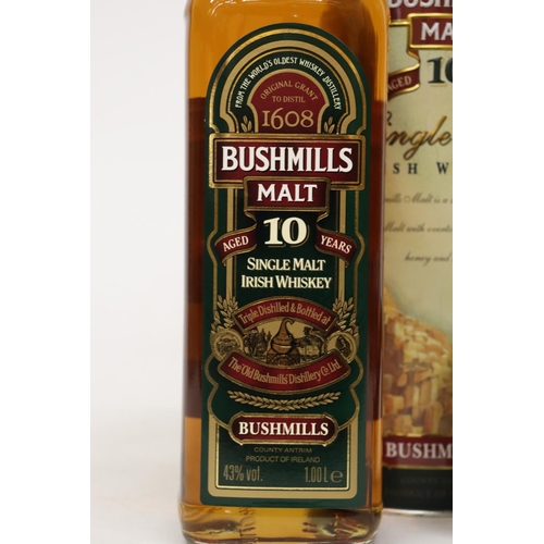 315 - A BOTTLE OF BUSHMILLS 10 YEAR OLD MALT WHISKY, BOXED