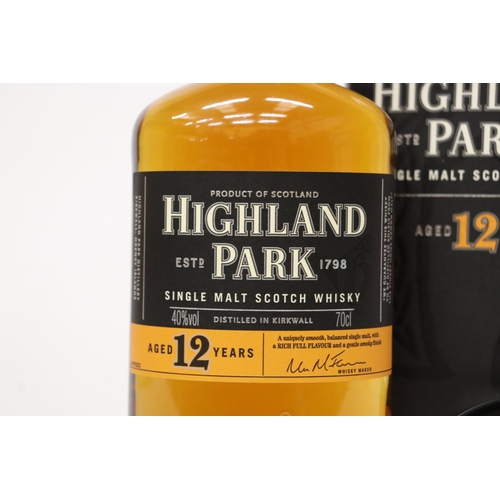 318 - A BOTTLE OF HIGHLAND PARK 12 YEAR OLD WHISKY, BOXED