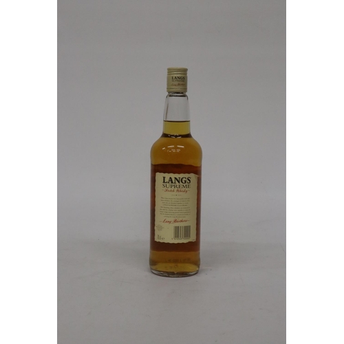 327 - A 70CL BOTTLE OF LANGS SUPREME SCOTCH WHISKY