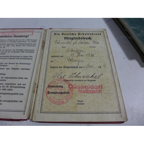 325 - A COLLECTION OF NAZI GERMANY IDENTITY PAPERS TO INCLUDE UKRAINIAN NATIONALS ETC