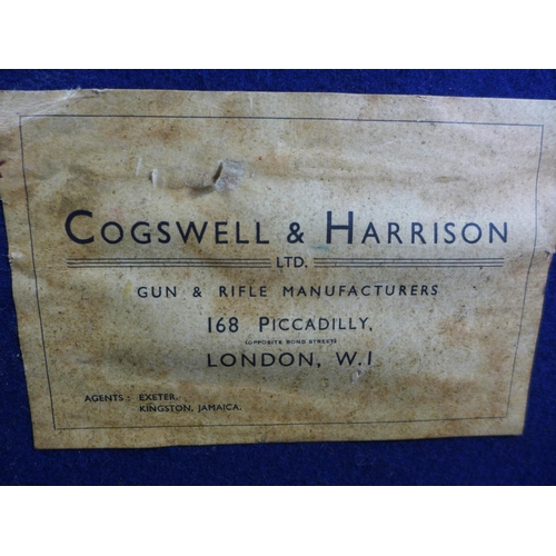 339 - A COGSWELL AND HARRISON GUN CASE TO TAKE A 31 INCH BARREL GUN