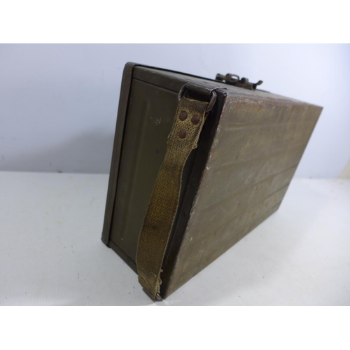 345 - A .303 BREN GUN MAGAZINE BOX COMPLETE WITH TWELVE MAGAZINES