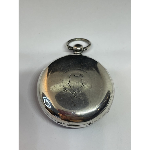 525 - A HALLMARKED LONDON SILVER POCKET WATCH