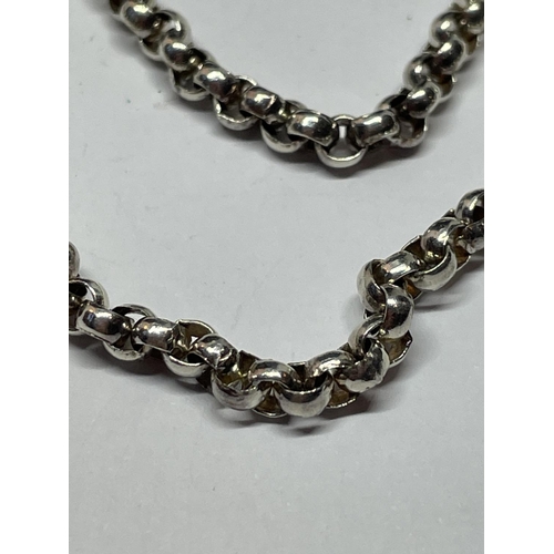 570 - A SILVER BELCHER CHAIN 26