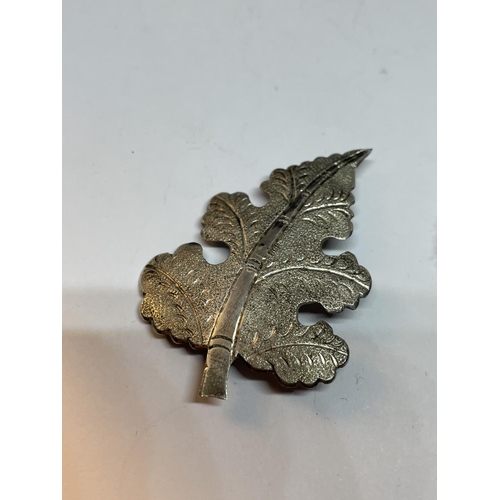 611 - TWO SILVER BROOCHES